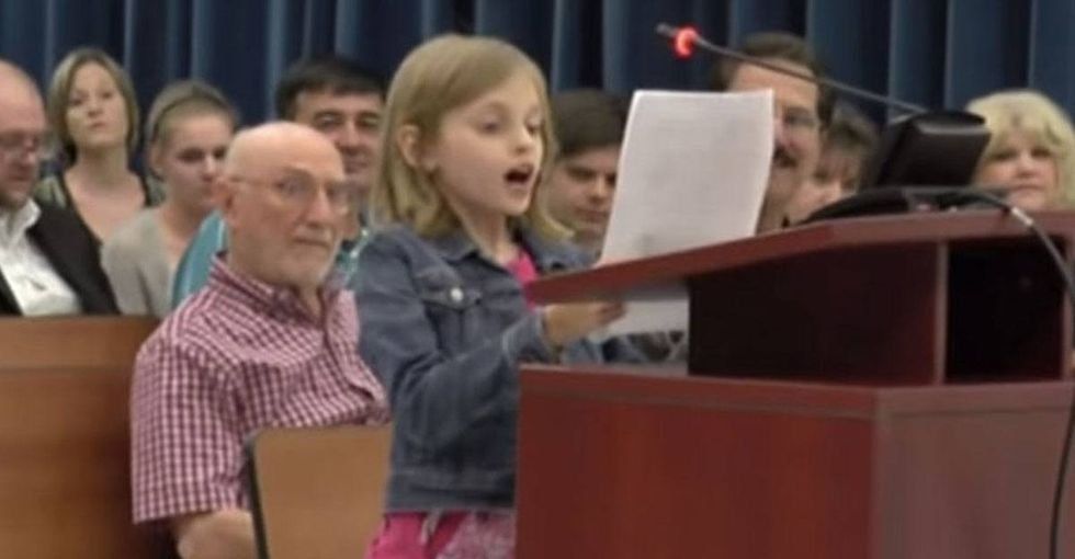 A 9-year-old girl stood before the school board and absolutely eviscerated standardized tests