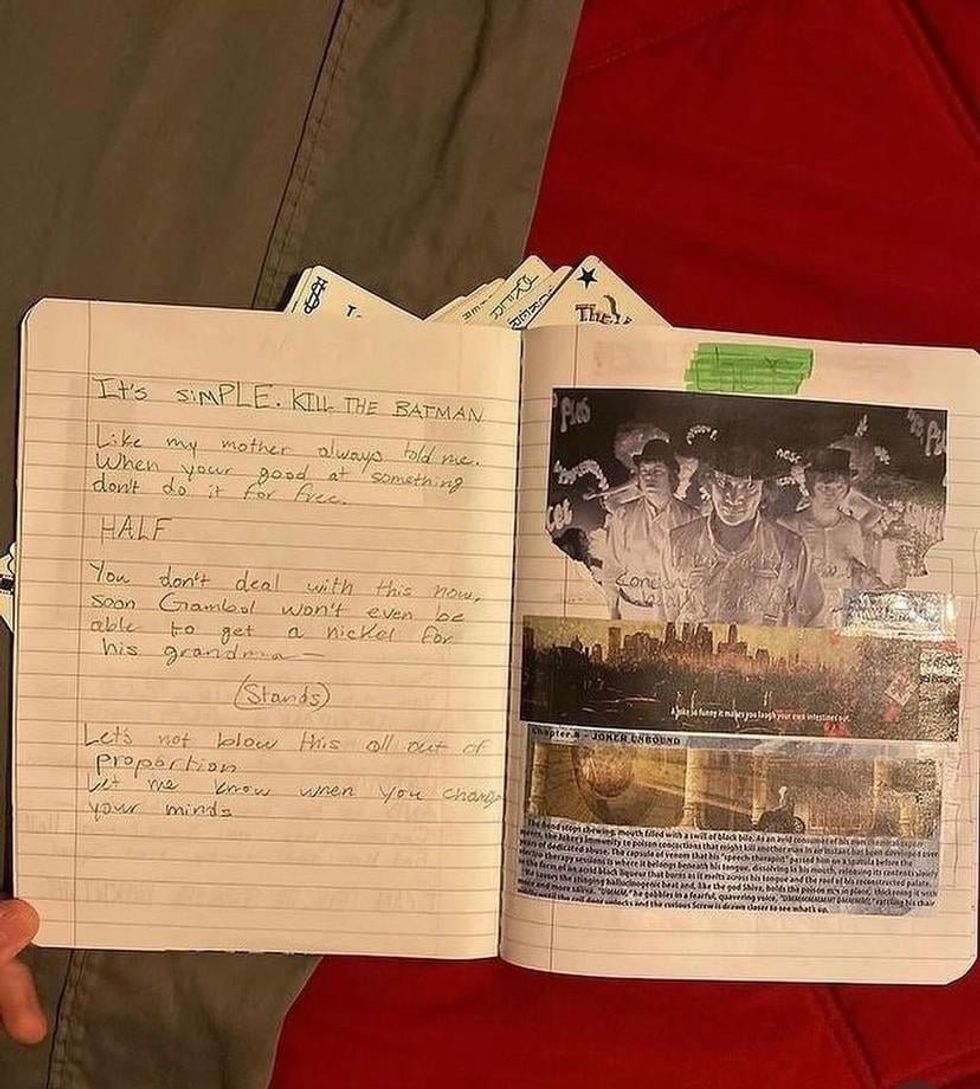 heath ledger, heath ledger diary, heath ledger joker, the joker, batman, the dark knight