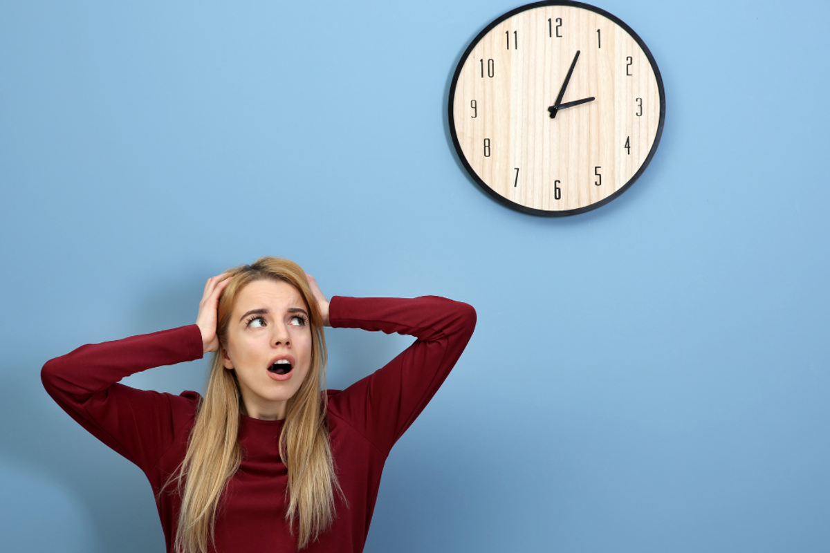 woman, time, life, daily life, clock, stress
