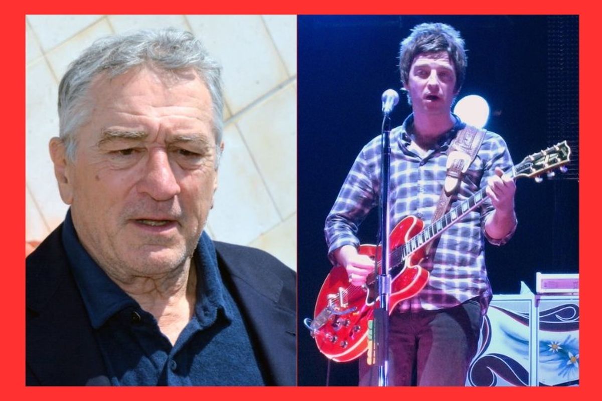Robert DeNiro, Oasis, Noel Gallagher, music