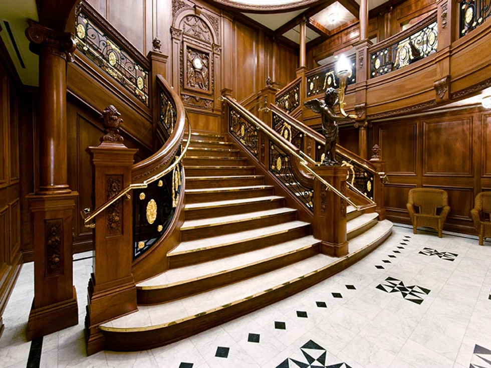 titanic replica, the titanic, titanic movie, titanic attraction, titanic museum, titanic grand stairwell