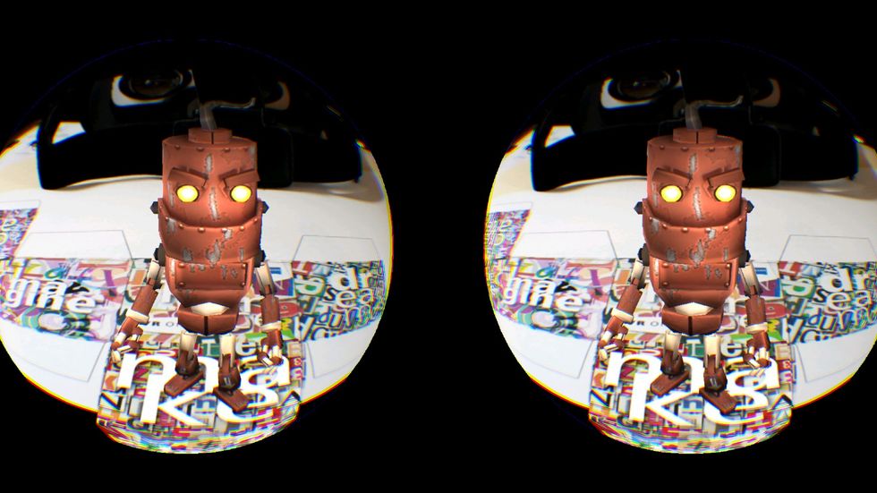 screenshot from VR One AR app