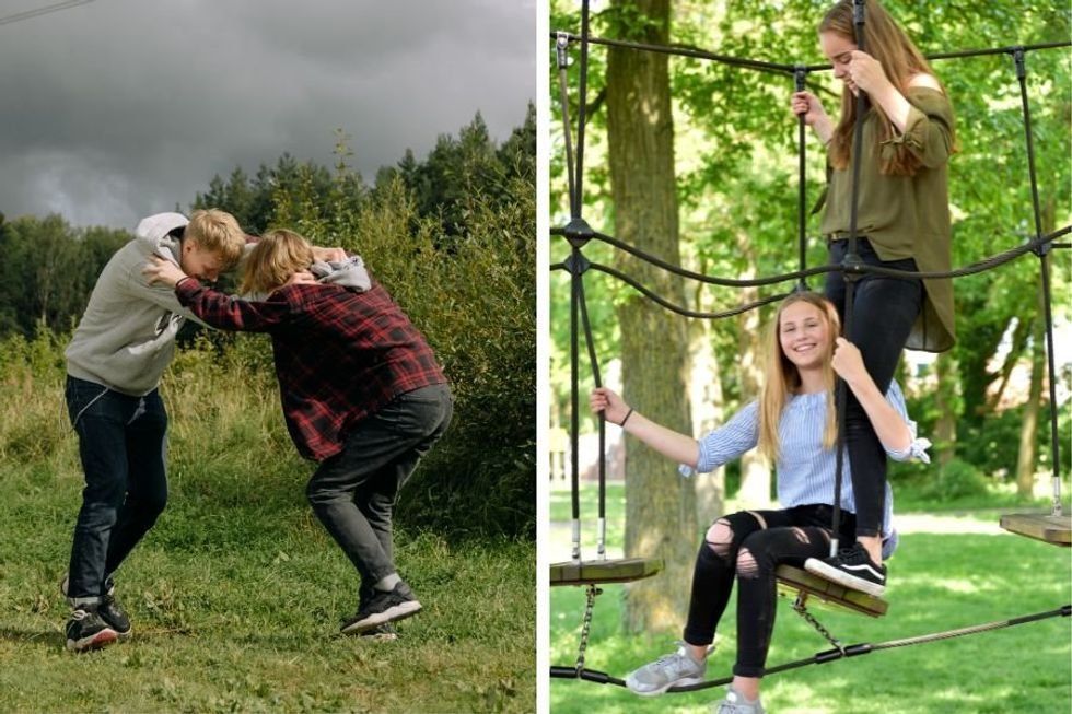 A study left groups of kids unsupervised for 5 days. The whole thing was caught on camera.