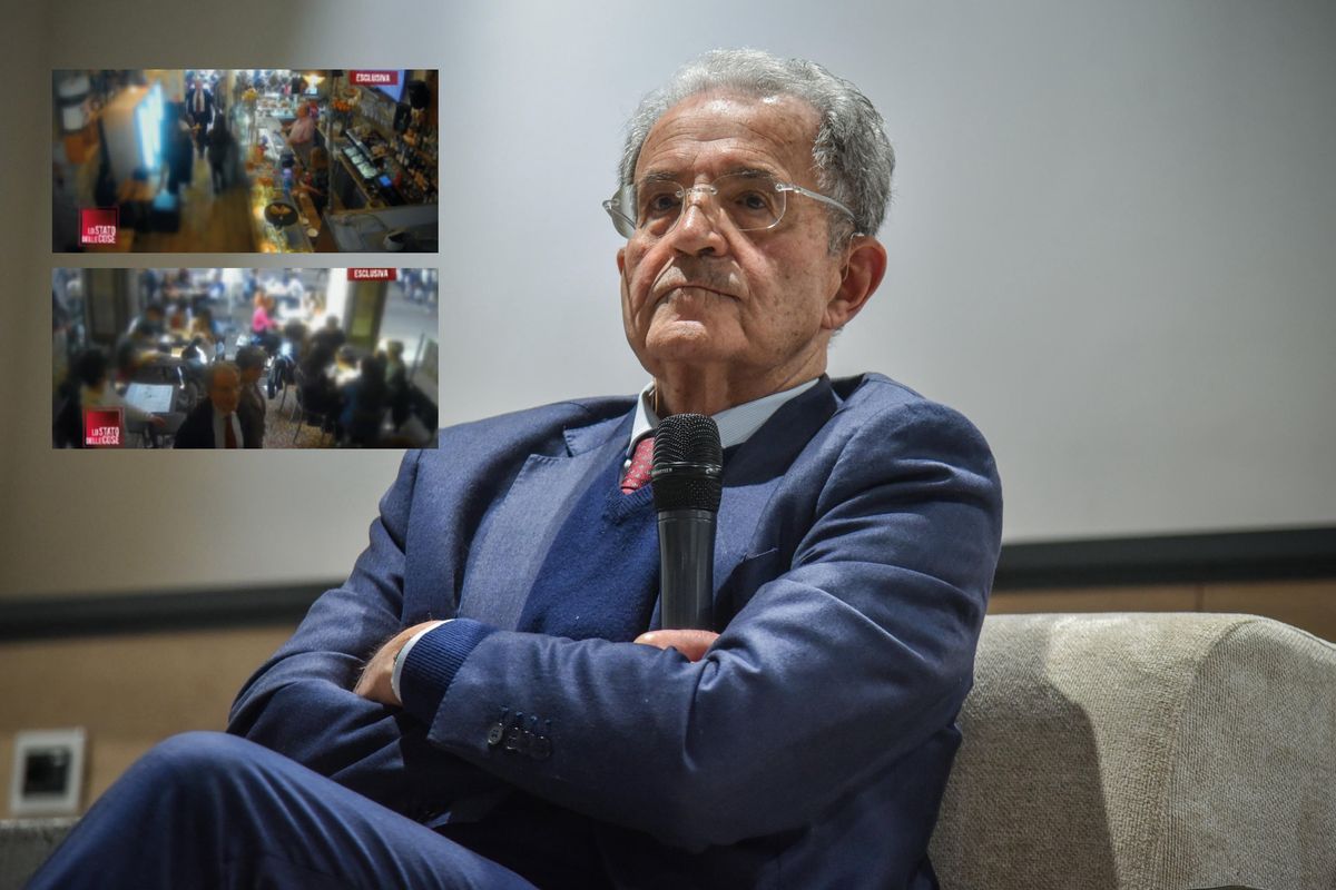 Sbucano altri scatti di rabbia di Prodi. La lite con il barista: «Sei uno str...»