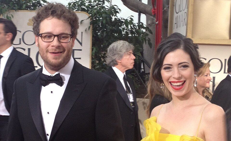 lauren miller, seth rogen, lauren miller husband, seth rogen wife, childfree, golden globes