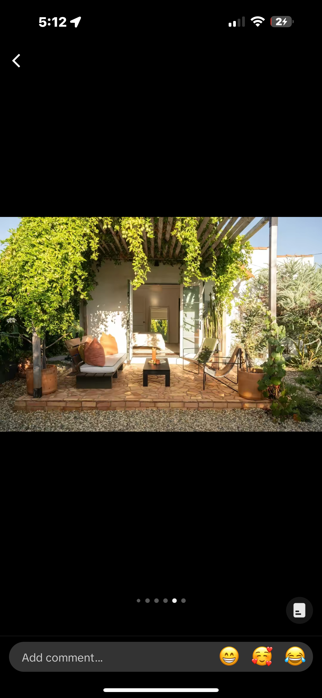 after photo, pebbles, backyard, green space, oasis