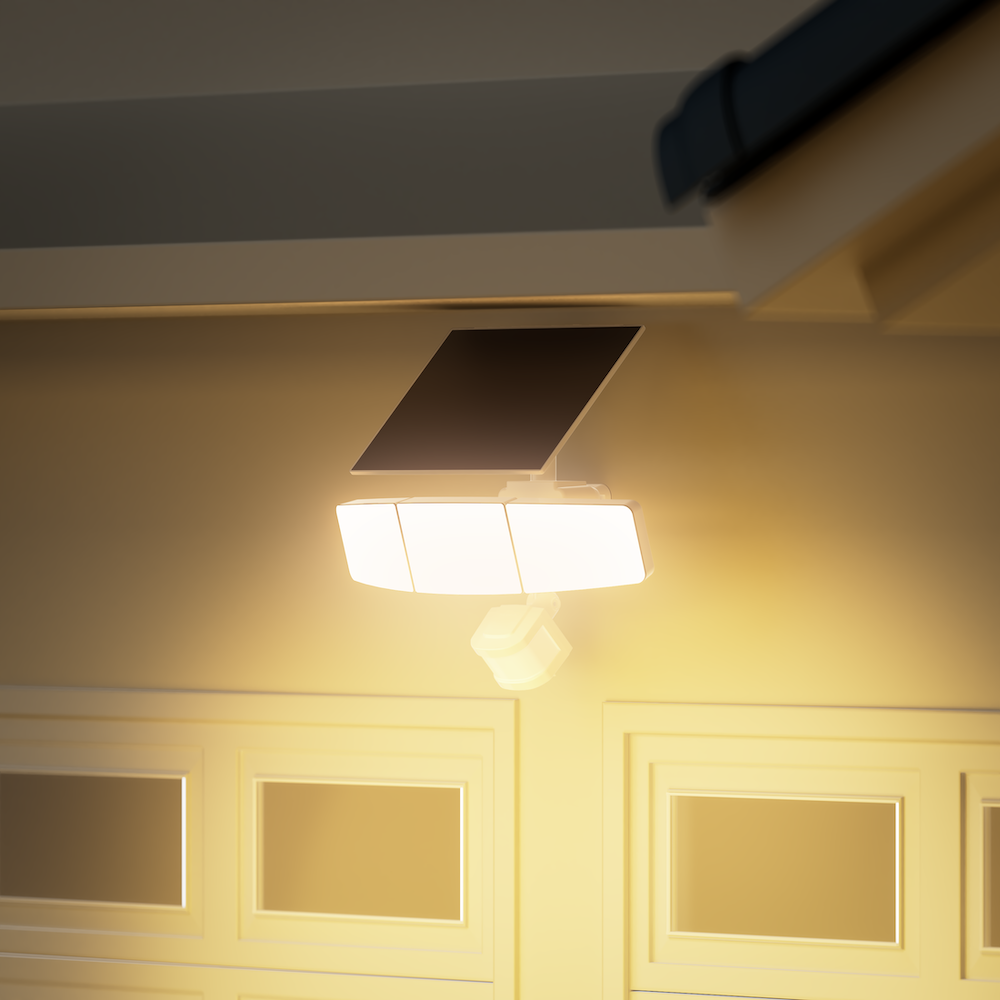 a photo of GE Lighting's Solar-Powered Floodlights for Smarter Home Security