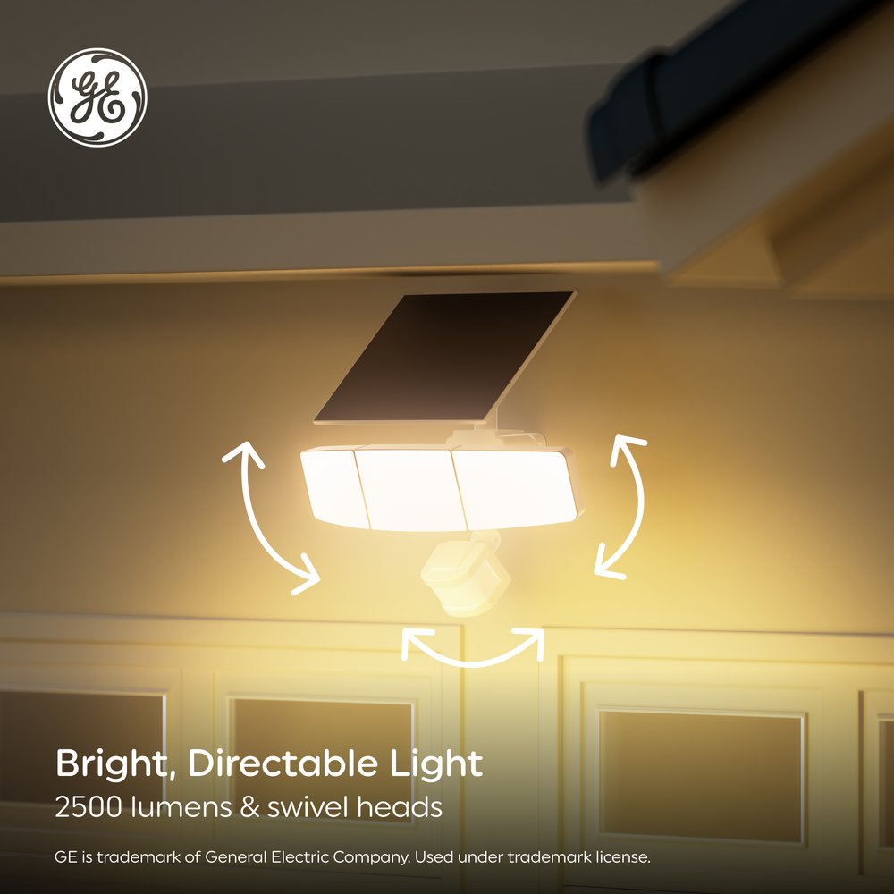 GE Solar-Powered Floodlights Boost Outdoor Security - Gearbrain, image size:1000x1000