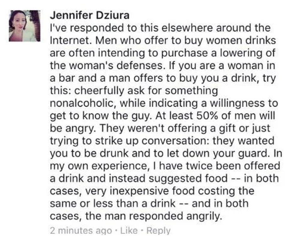 jennifer dzuria, feminist blogger, tumblr, men and womn, alcohol, concerts, bars