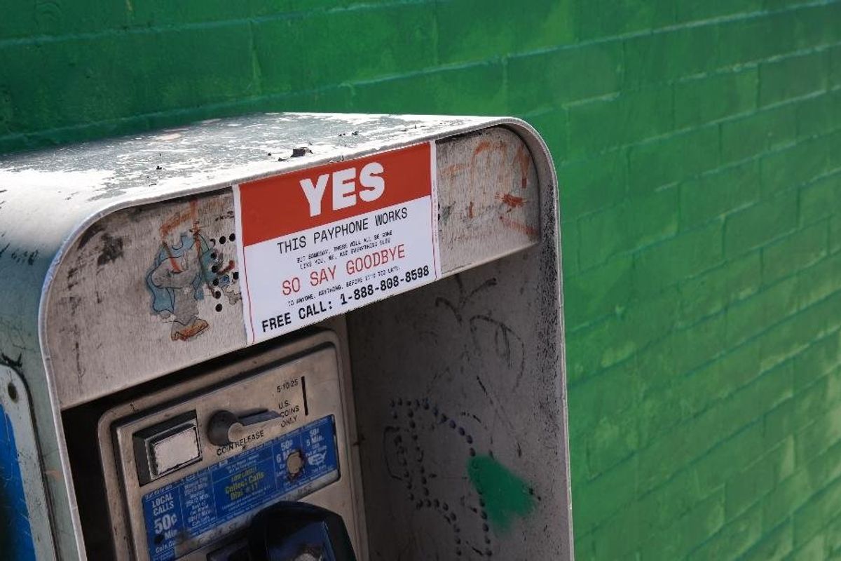 payphone, phone, phone call, goodbye, the goodbye line