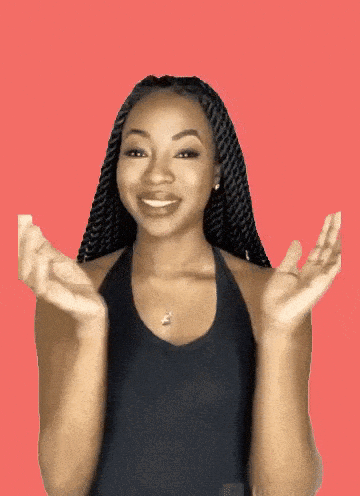 clapping, praise, green flag, woman clapping, good job
