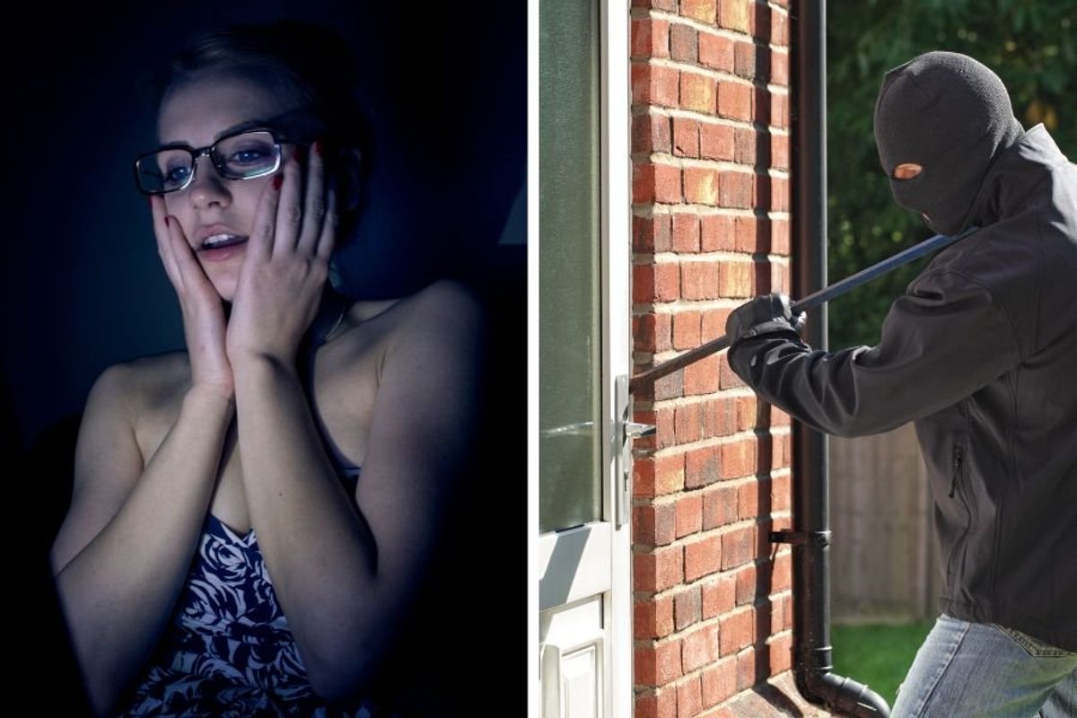 home intruder; man saves woman; good neighbor; community; heroes