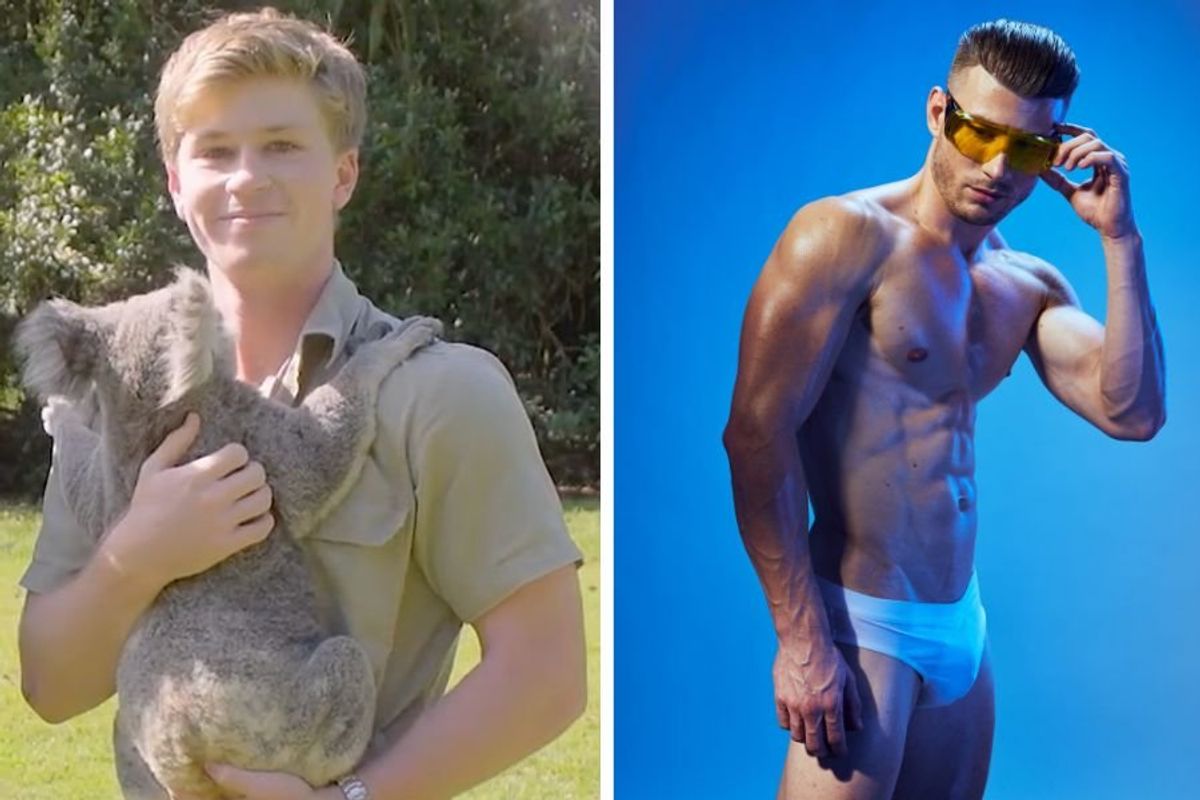 Robert Irwin; Robert Irwin underwear ad; Bonds underwear; Steve Irwin; Robert Irwin grown up; women react to Robert Irwin
