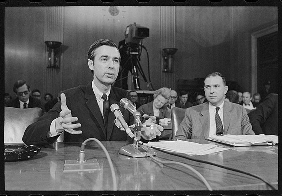 Mister Rogers, Fred Rogers testifying