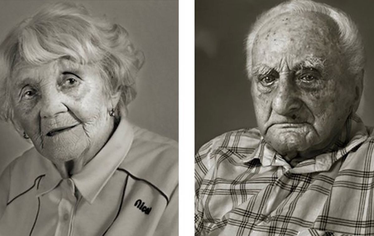aging, before-and-after photos, jan langer, aging process, photos of old people