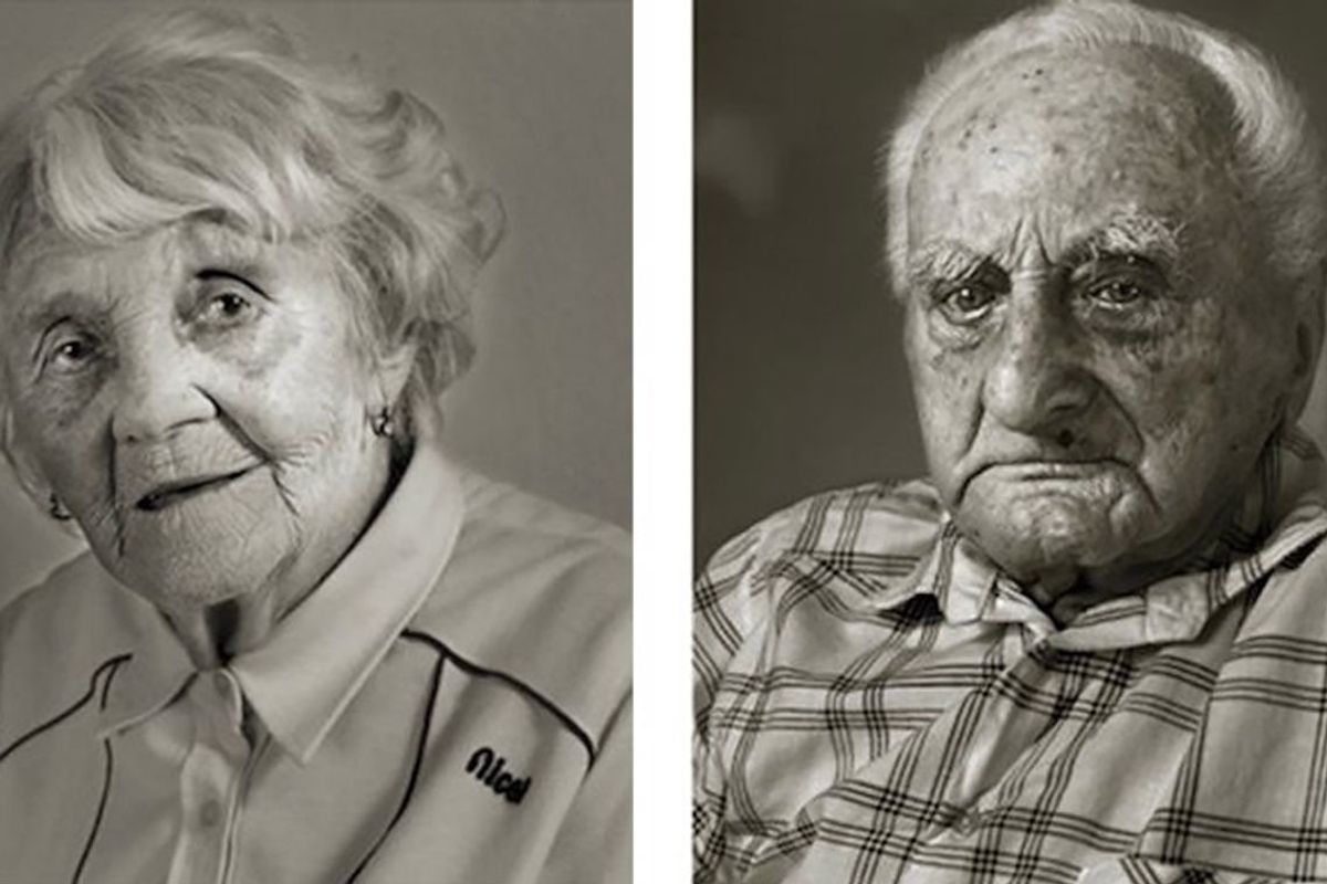 aging, before-and-after photos, jan langer, aging process, photos of old people