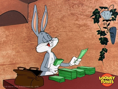 money, bugs bunny