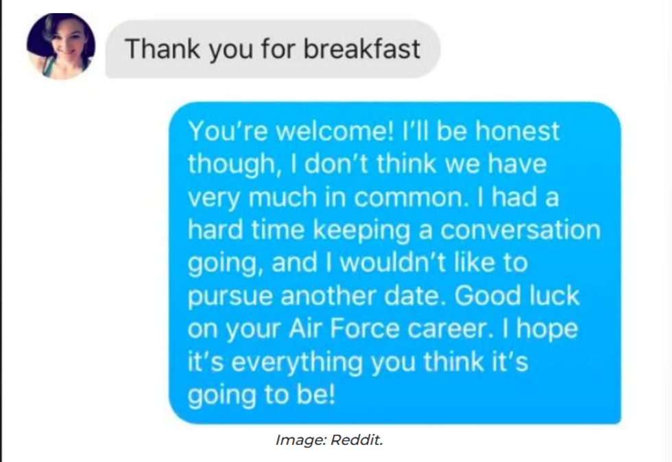 text, honesty, ghosting, dating, relationships