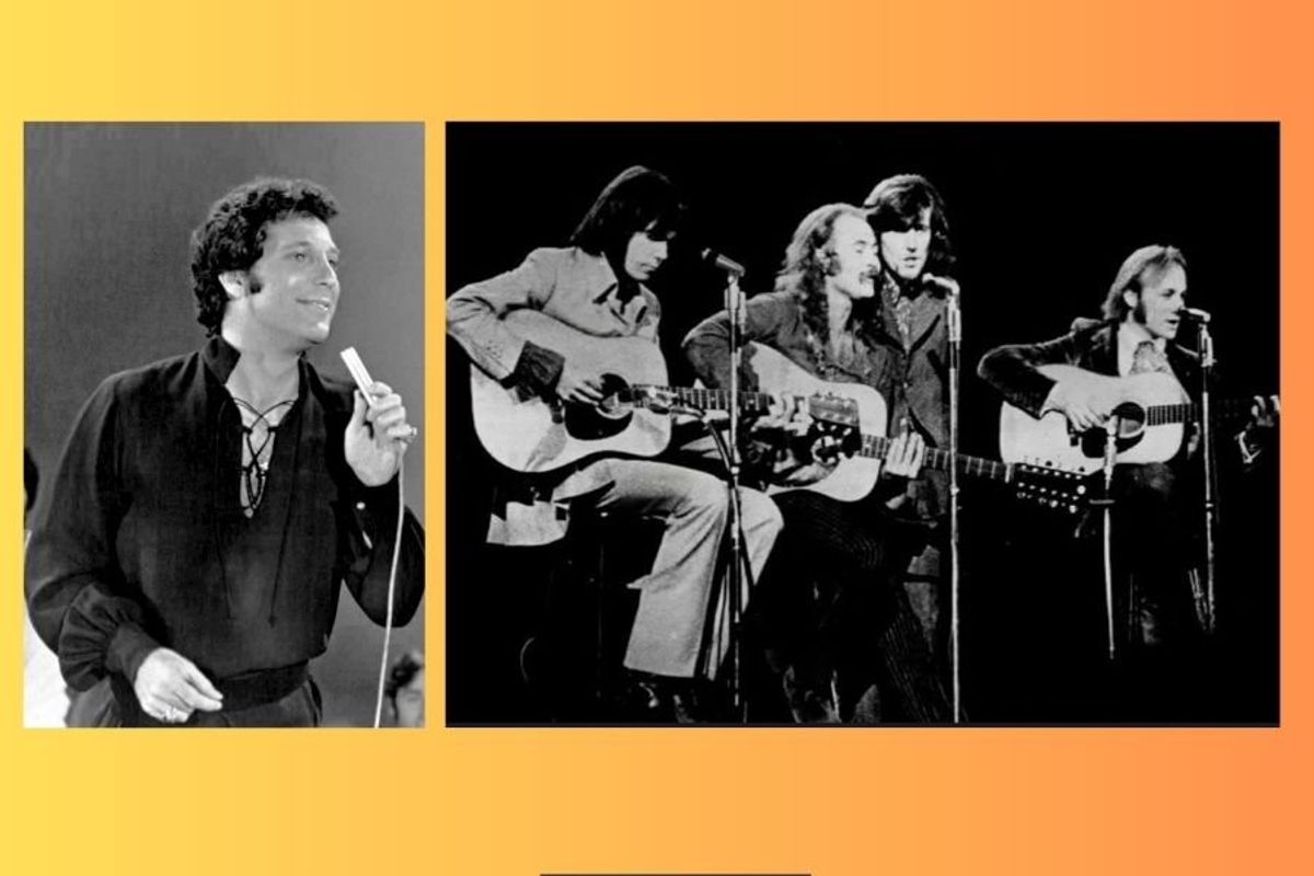 tom jones, csn&y, crosby stills nash, long time gone, rock music, 70s music, david crosby, stephen stills, tom jones concert, live music