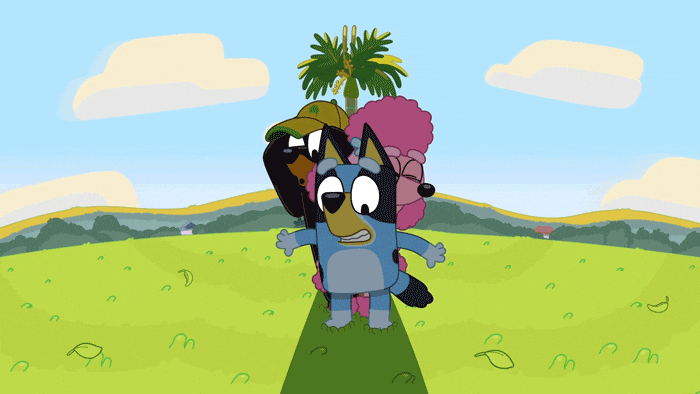 Bluey, blue kids, play, kids show, cartoon, parenting