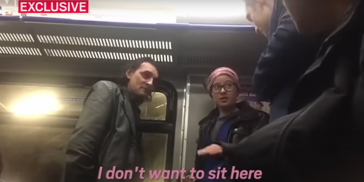 Woman stops drunk British man from harassing an immigrant on a train in the classiest way