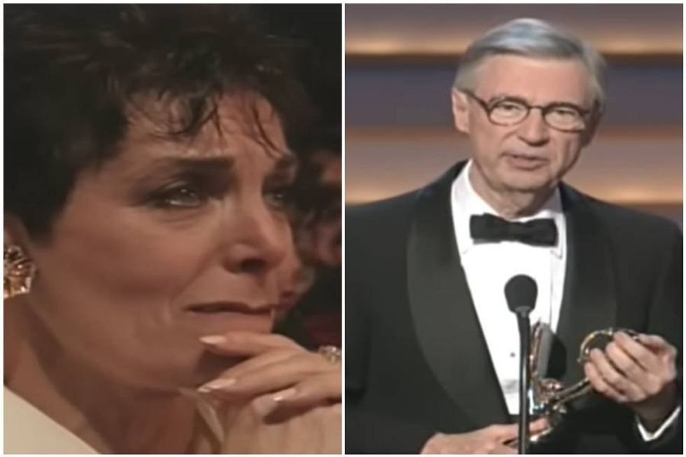 In 1997, Fred Rogers had A-listers in tears while receiving his lifetime achievement Emmy