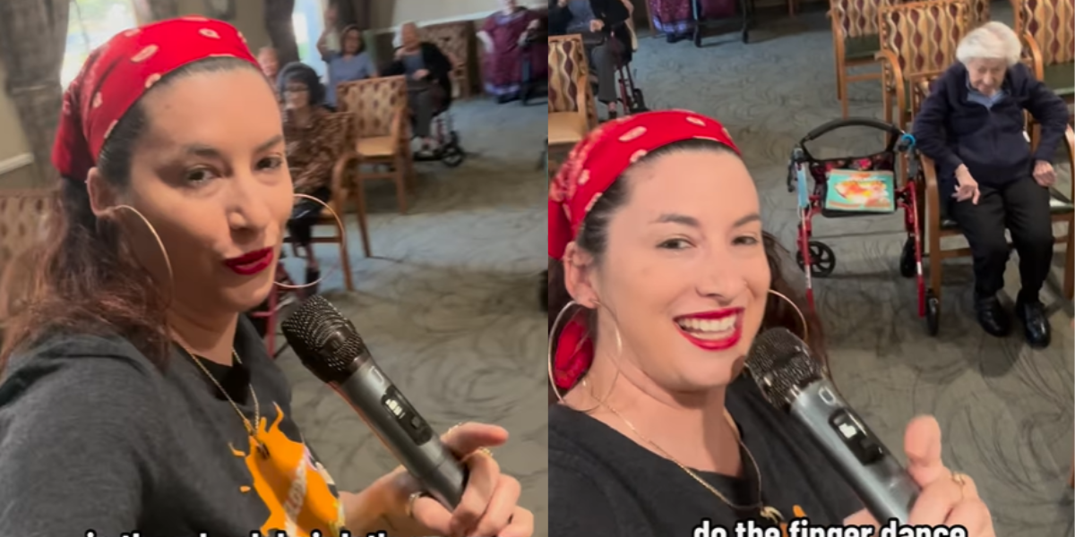 Comedian's hilarious raps get nursing home residents grooving anyway they can