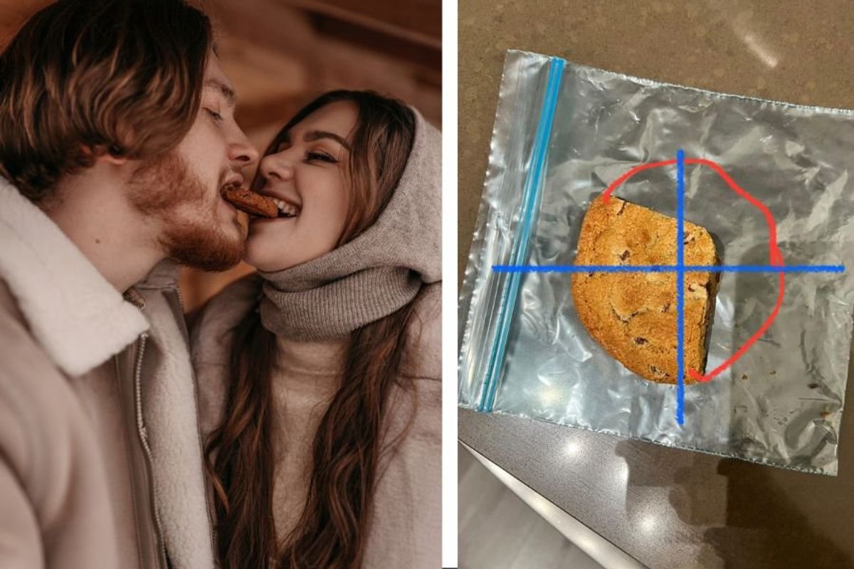 ask reddit, cookies, sharing food with partner, relationships, marriage humor, marriage, best cookie recipe, funny