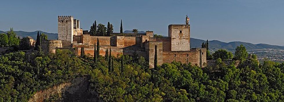 Alhambra palace, fortress, water system, Spain, ancient technology