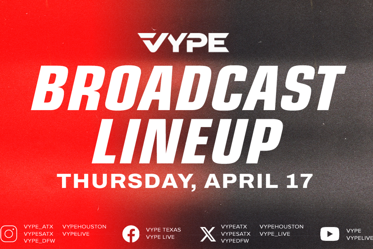 VYPE Live Lineup - Thursday 4/17/25