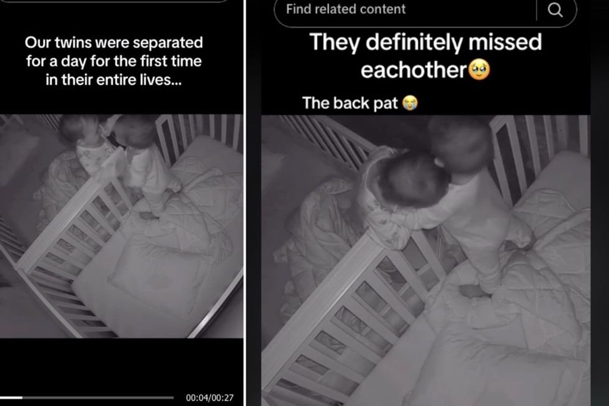 twins, fraternal twins, twin love, twin sisters, moms, parenting, babies, babies of tiktok, baby videos