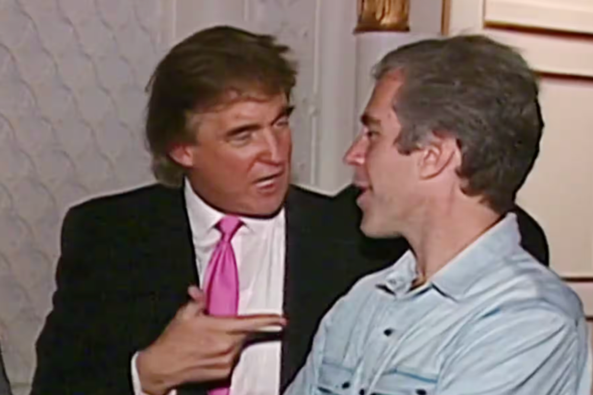 Donald Trump and Jeffrey Epstein