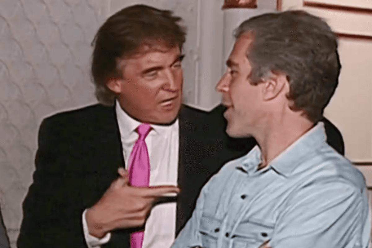Donald Trump and Jeffrey Epstein