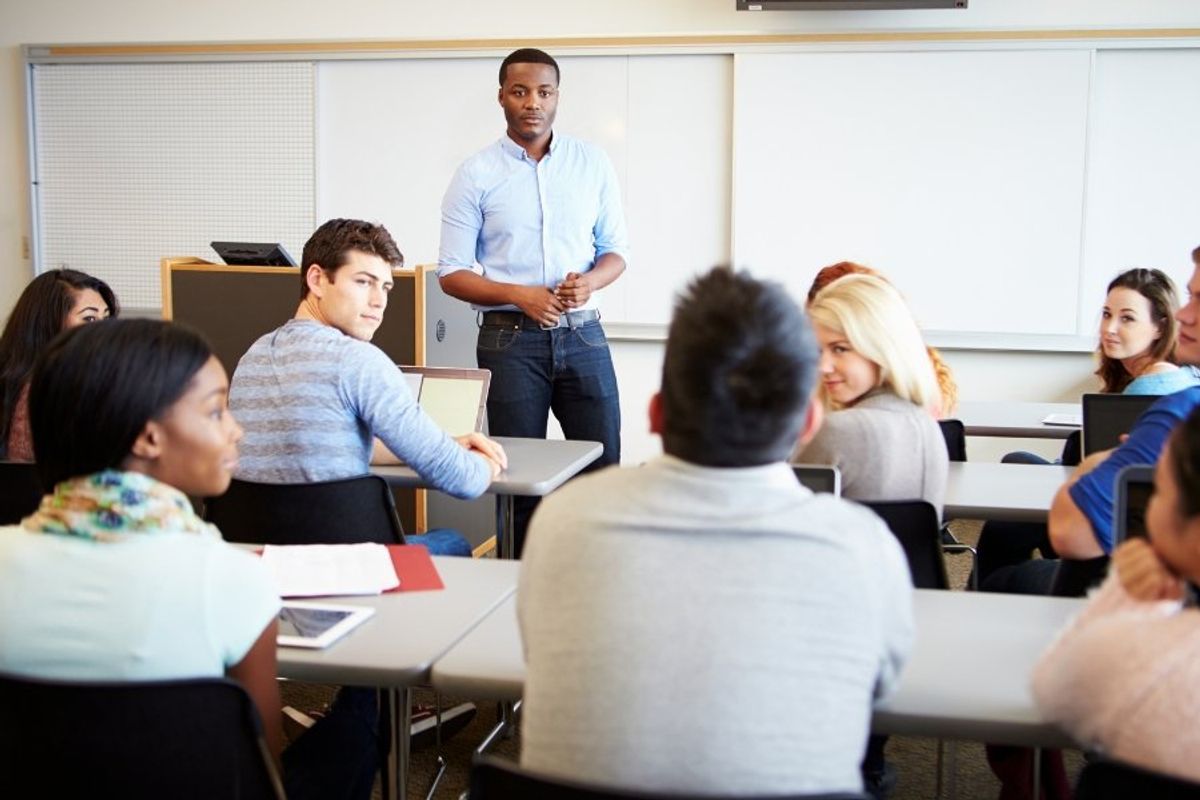 college classroom, class, classmates, taking someone's seat