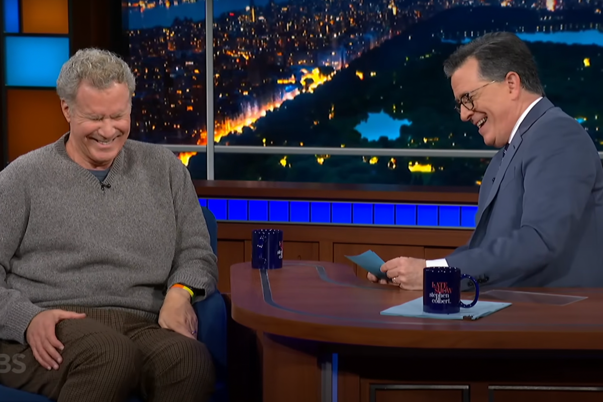 Will Ferrell answers rapid fire questions from Stephen Colbert, and it's delightfully weird