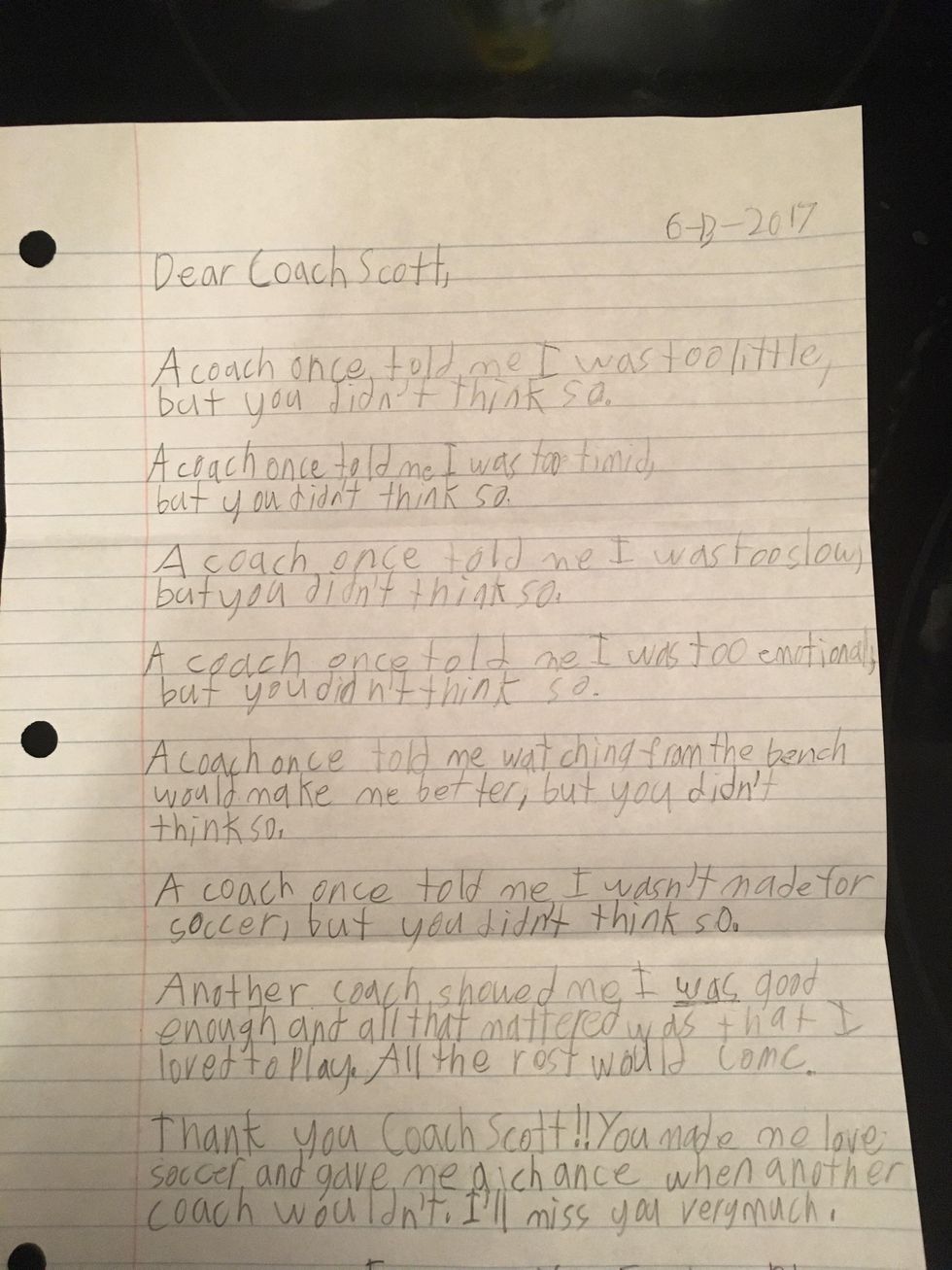 note, letter, handwritten, coach, kids