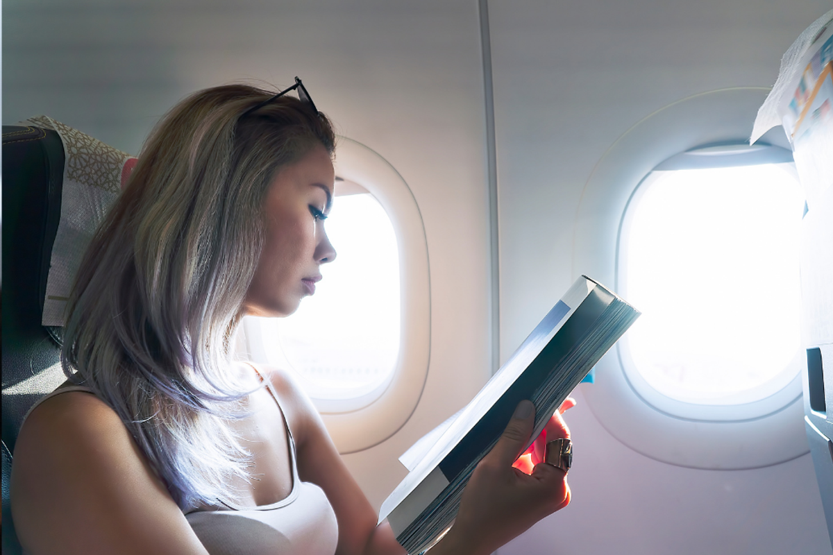 Reading, inflight magazine, airlines, flying, covid19