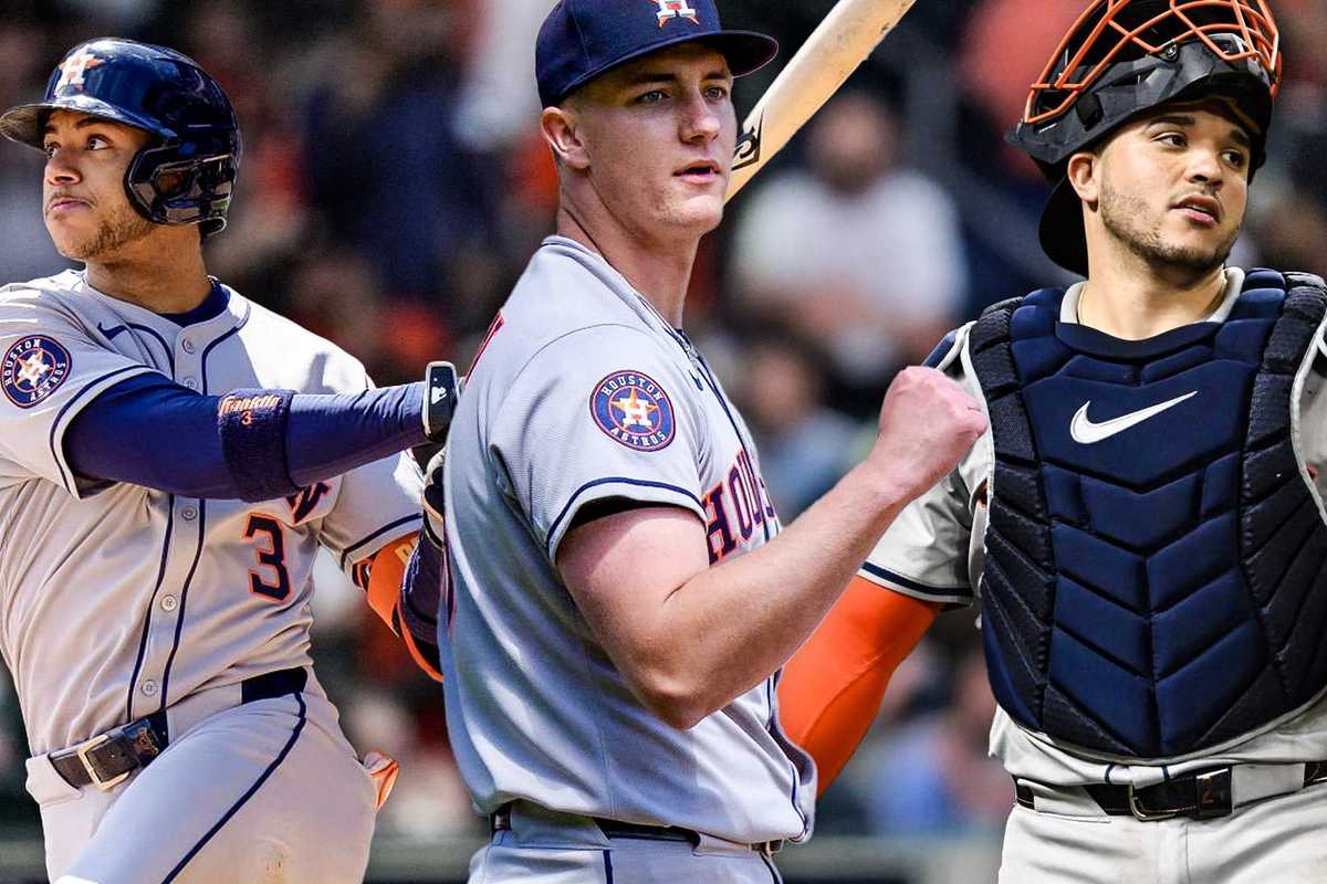 Astros Jeremy Pena, Hunter Brown, Yainer Diaz