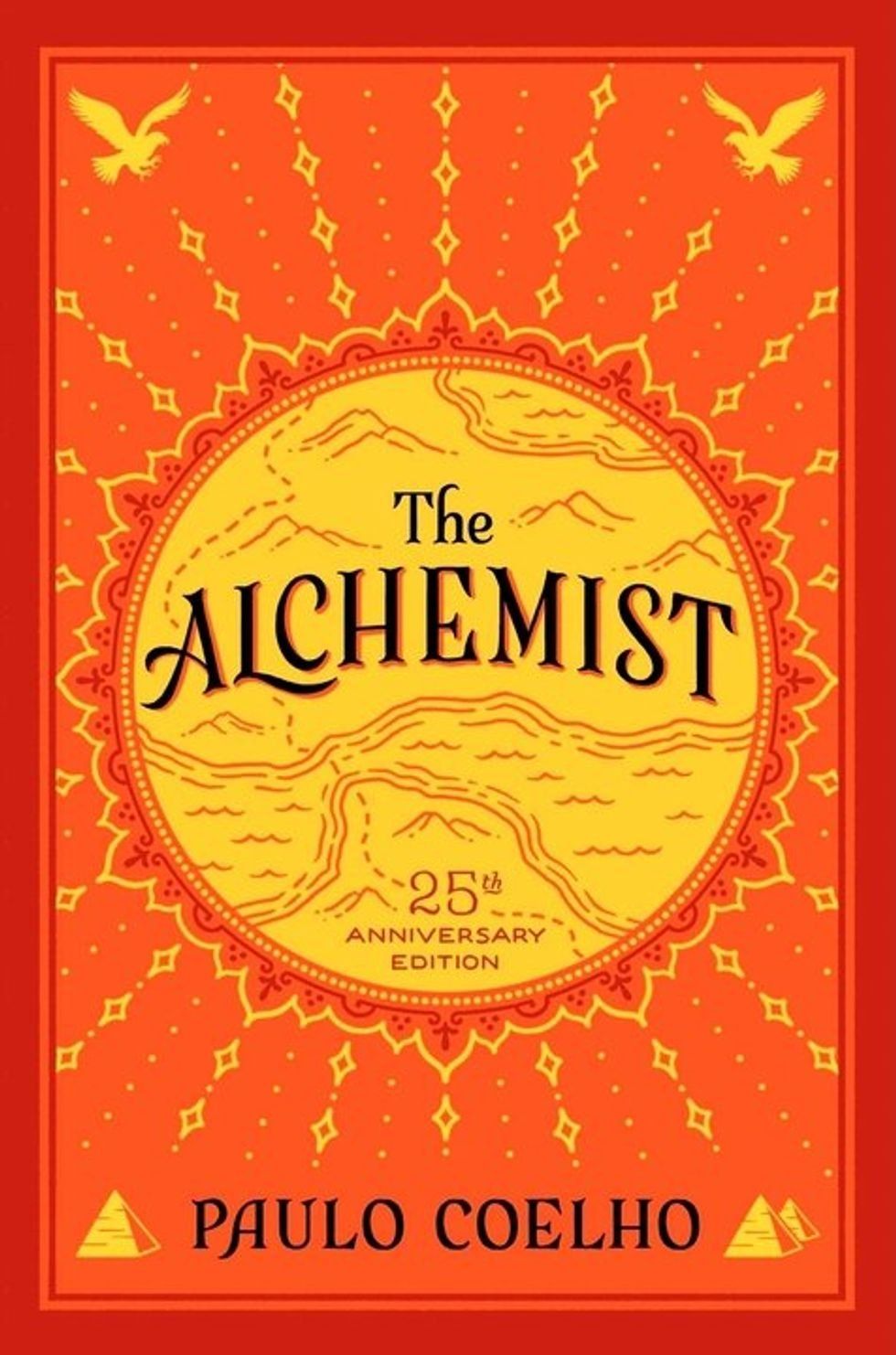 The Alchemist book cover, Paulo Coelho