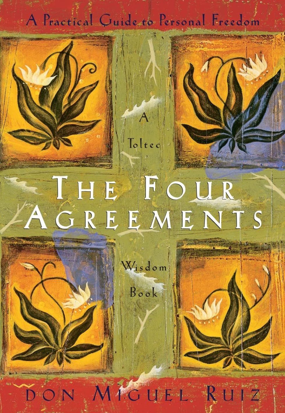 The Four Agreements book cover, Don Miguel Ruiz