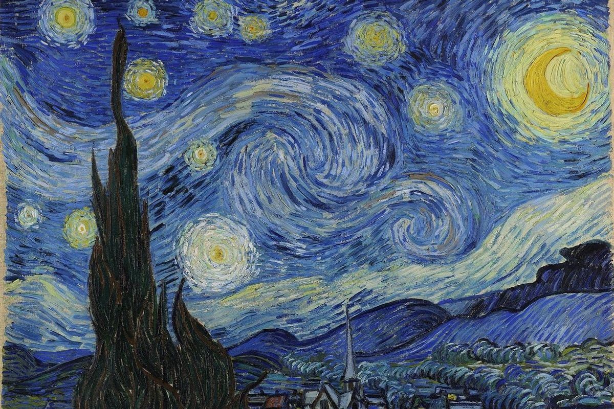 Starry Night, painting, van gogh, impressionism, art history, art