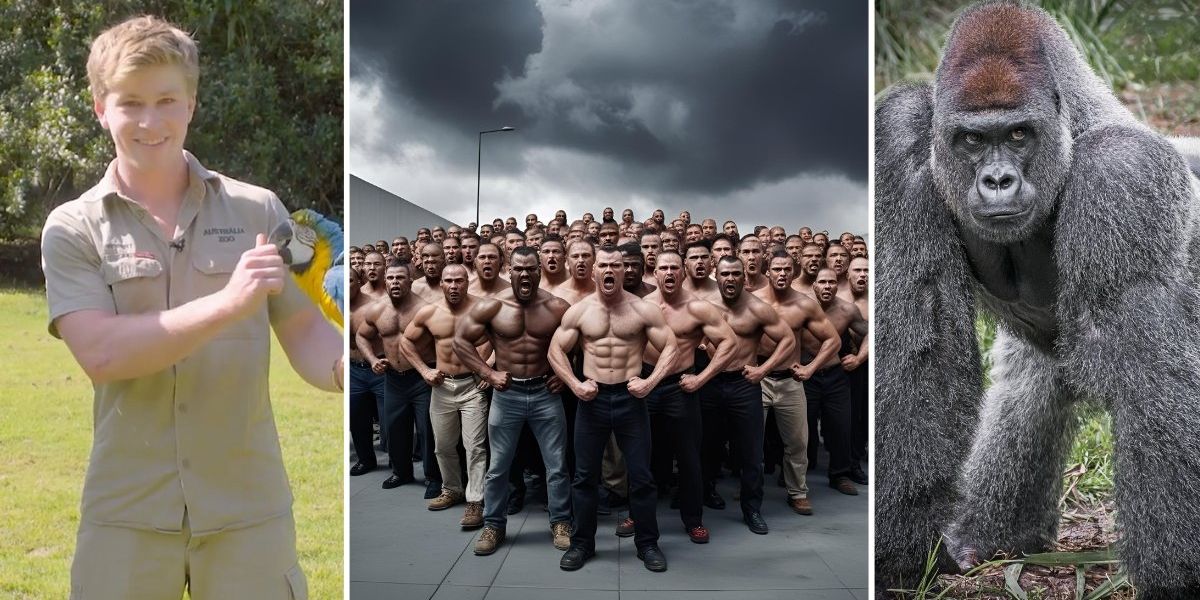 Robert Irwin weighs in on the '100 men vs. 1 gorilla' debate with the best possible answer