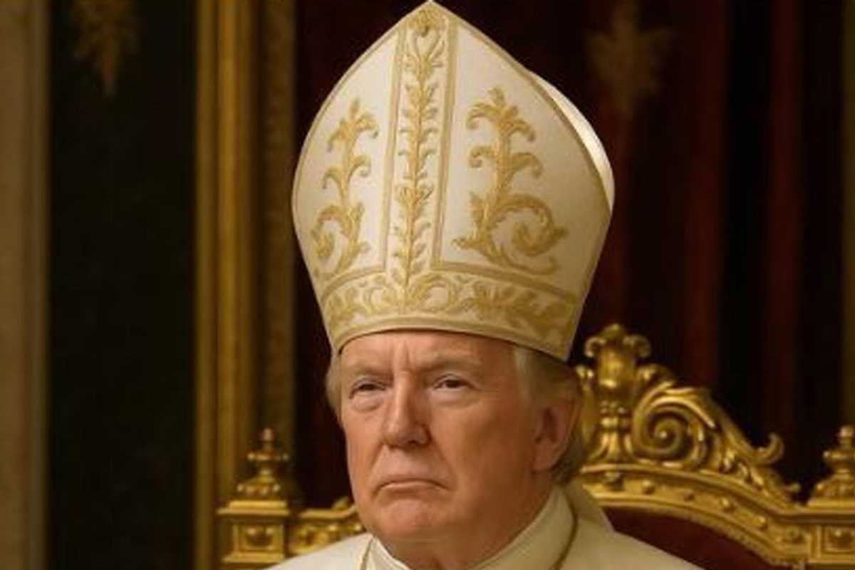 Pontefice ridotto a uomo qualunque. E «papa Trump» lo deride sul Web