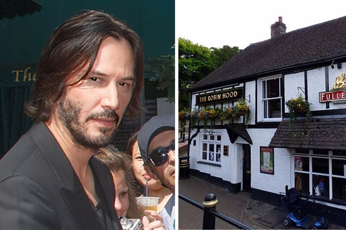 keanu reeves, the robin hood pub, celebrity sightings, surprise visit