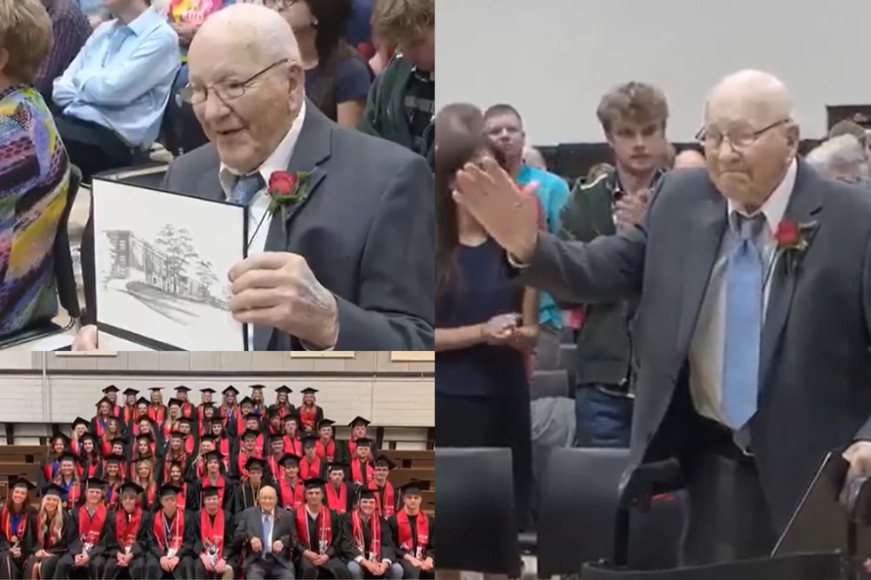 107-year-old WWII veteran gets his diploma 93 years after dropping out of high school