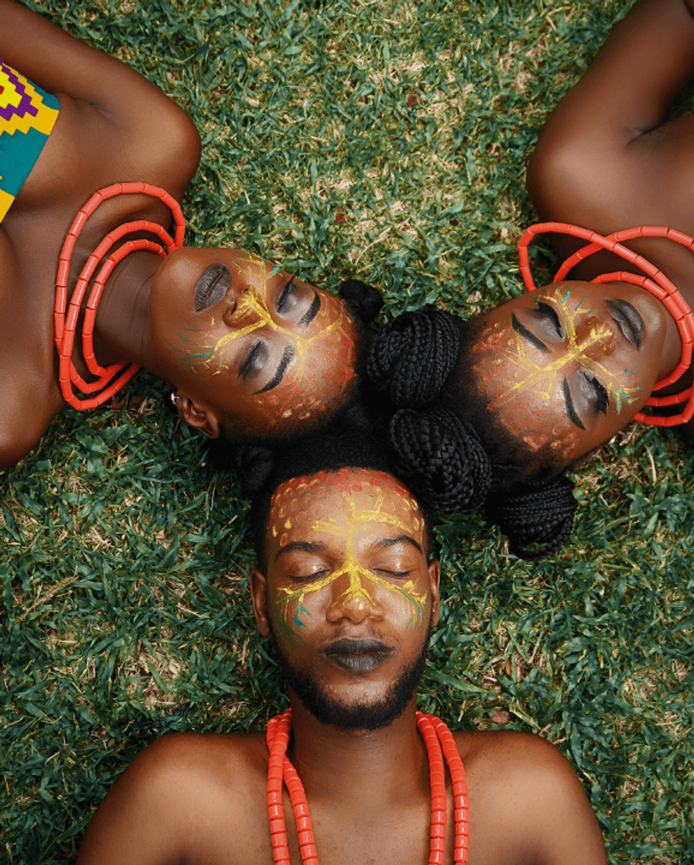 lying down, eyes closed, relaxed, spacing out, grass