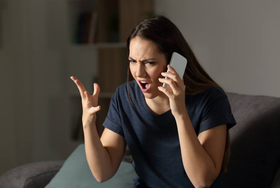 angry, phone call, fight, woman, friends