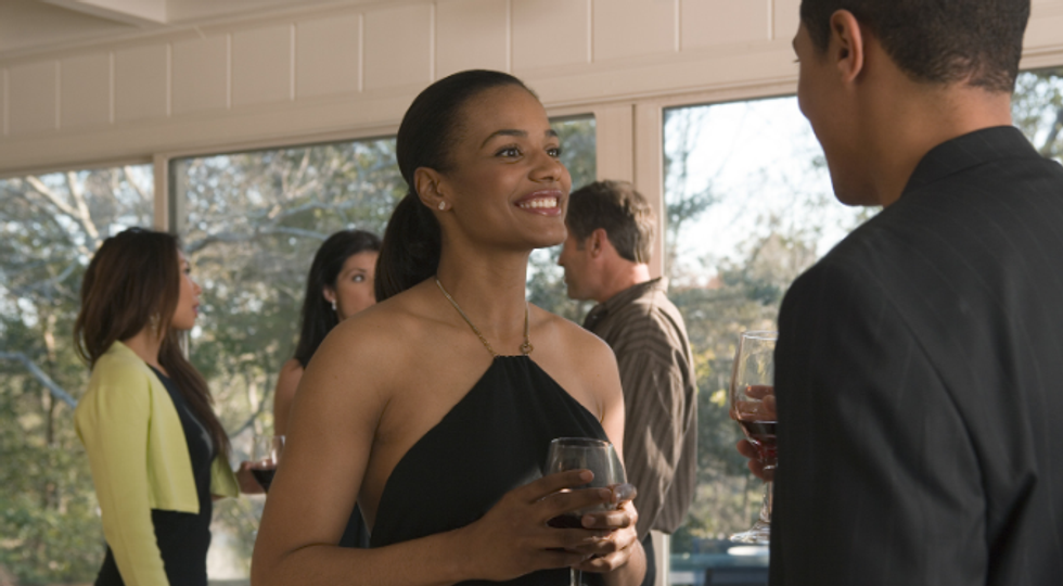 woman, wine, party, conversation, social event, formal event