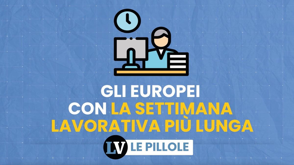 Gli europei con la settimana lavorativa più lunga