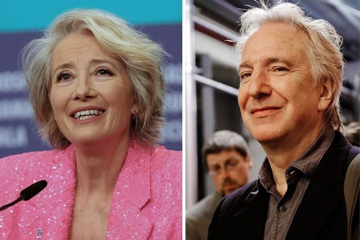 emma thompson, alan rickman, actors, friends, acting, legends
